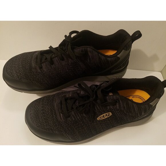 Keen Utility Sparta Aluminum Toe EH Black & Grey Flannel Work Shoes 14D ASTM - Picture 2 of 12